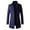 Dark Blue, variant on Babysbule Mens Jackets Men's Single-breasted Solid Color Fashion Suit Business Casual Suit Wool Coat