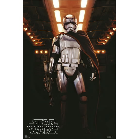 Star Wars: Episode VII - The Force Awakens - Movie Poster / Print (Captain Phasma - Solo) (Black Poster Hanger)