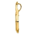 thumbnail image 3 of FJC Finejewelers 14 kt Yellow Gold Polished Curved Teardrop 32.7mm Prong Coin Bezel Pendant, 3 of 6