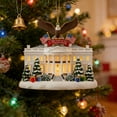 thumbnail image 3 of 250th Anniversary USA Ornament for Patriotic Christmas Decorations - Acrylic Glass Patriotic Christmas Ornaments - United States 250 Years American Anniversary Bell Ornament, Veterans Day Gifts, 3 of 6