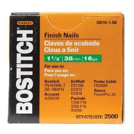 

Bostitch Nail Finish 1.5 Bx2500