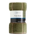 thumbnail image 5 of Mainstays Plush Couch Throw Blanket, Green Plaid, 50 x 60 in, 5 of 5