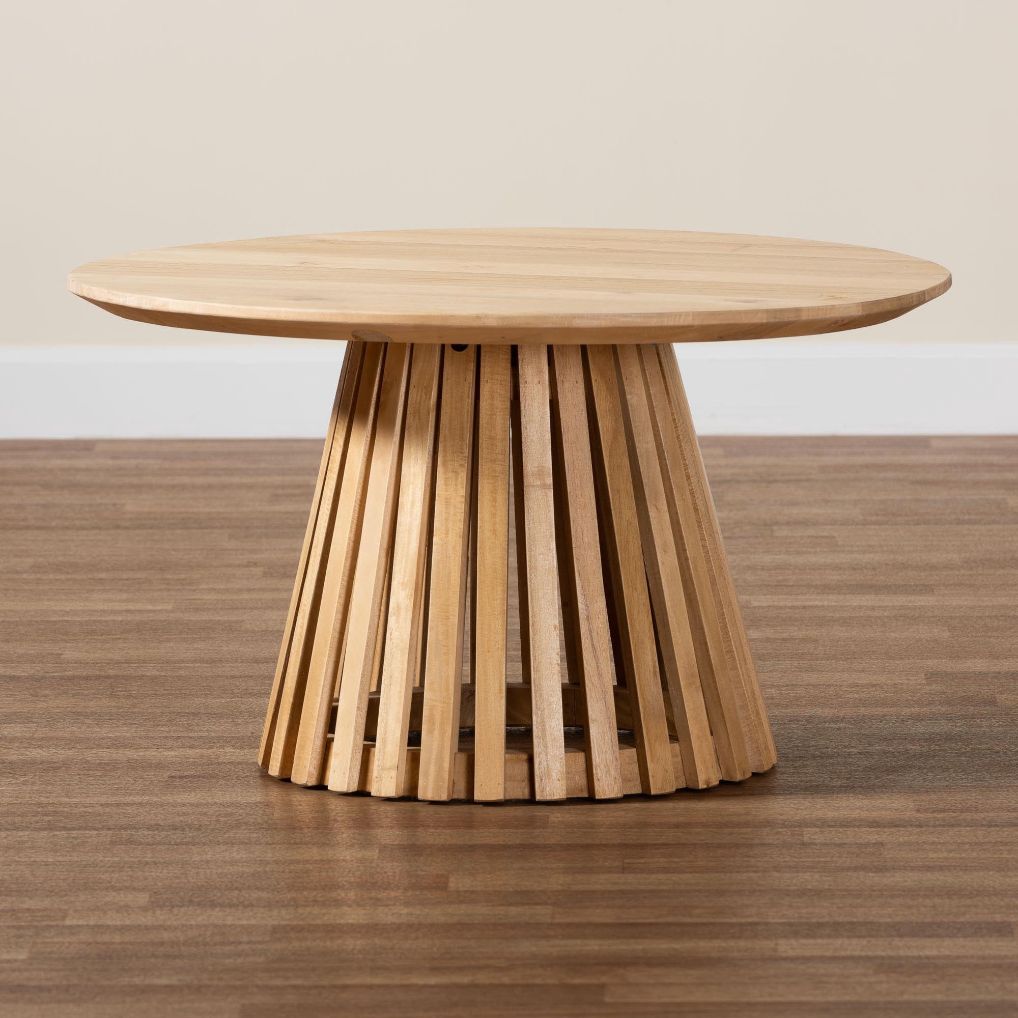 bali & pari Caribic Modern Coffee Table, Natural Brown