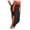 Orange, variant on Womens Slim-Leg Active Pants Summer 7/10 Pants Side Pocket High Waisted Stretch Sports Yoga 7/10 Pants Orange 2XL