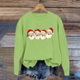 thumbnail image 6 of Qzwdhjm Girls Christmas Sweatshirts Xams Santa Cute Crewneck Sweatshirt with Thin Fleece Long Sleeve Graphic Winter Pullovers 2-15 Year, 6 of 9