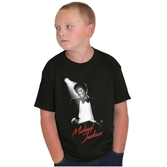 Michael Jackson King of Pop Spotlight Crewneck T Shirts Boy Girl Teen Brisco Brands XS
