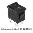 thumbnail image 2 of 5Pcs AC 12A/125V 10A/250V DPST 4P 2 Posición I/O Interruptor de palanca para barco listado por UL, 2 of 5