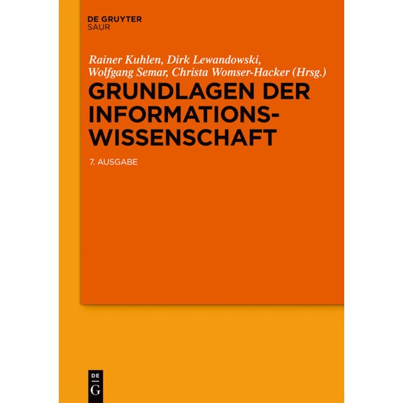 Grundlagen der Informationswissenschaft, (Hardcover)