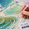 thumbnail image 4 of Ocean Wave Pearl Art DIY Kit,Beach Diamond Painting Craft for Adults,Beginner Friendly Pearl Bead Art Set,Handmade Coastal Home Wall Decor Gift for Craft Lovers, 4 of 8