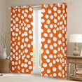 thumbnail image 2 of Feelyou Simple Polka Dot Curtains Pack of 2 (42x84 Each), Chic Brush Artwork Curtains Blackout, Orange Cartoon Cycle Bedroom Curtains, Blackout Curtains Room Decor, 2 of 6