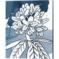 thumbnail image 4 of Great Art Now Indigo Blooms by Wild Apple Portfolio 4 Piece Canvas Art Set Each 12W x 15H, 4 of 5