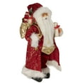 thumbnail image 3 of Northlight 16" Red and Gold Filigree Santa Claus with Gifts Christmas Figurine, 3 of 5
