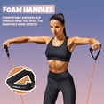 thumbnail image 7 of BESTSKY Single Resistance Exercise Band with Comfortable Handles - Ideal for Physical Therapy,Strength Training,Muscle Toning - Foam Padding Door Anchor and Starter Guide Included, 7 of 7
