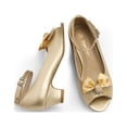 thumbnail image 2 of DREAM PAIRS Girls Dress Shoes Princess Wedding Party Flower Open-Toe Low Heel Shoes, 2 of 4