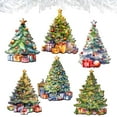 thumbnail image 2 of Christmas Tree Decorative Wooden Clip-on Ornaments Set of 6 by G. Debrekht - Christmas Decor - 8090044C-S6, 2 of 10