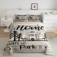 thumbnail image 2 of RV Happy Camping Bedding Comforters Twin Size,Home is Where We Park It Comforter Set Adult Women Room Decor,Farmhouse Lovers Soft DuvetTwin 104"x90", 2 of 7