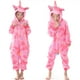 thumbnail image 1 of Conjuntos de pijamas Kigurumi de unicornio para niños, disfraz de dibujos animados de animales de Halloween, Jumpusits de dinosaurio de Navidad para 4-12 años, 1 of 4