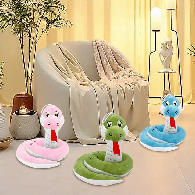 Xihbxyly Peluche de Serpiente Del Año 2025, Diseño de Anime Adorable, Suave y Seguro, Ideal para Fiestas, Ideal para Cumpleaños o Navidad, Regalo Cultural Único, 1 Serpiente.