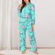 thumbnail image 2 of Fotbe Seashell And Starfish Conjunto de Pijama de Manga Larga para Mujer con Estampado, Ropa de Dormir de 2 Piezas, Conjunto de Casa Suave y Cómodo con Bolsillos-Large, 2 of 7
