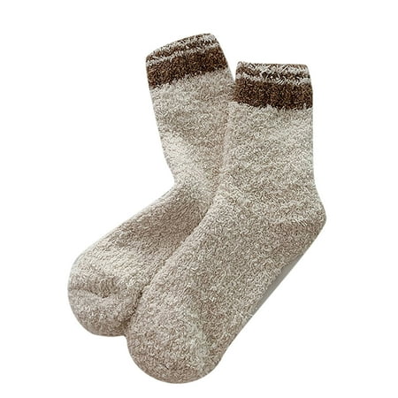 

Women s Short Socks Females Winter Socks Autumn And Winter Mid Tube Socks Coral Thickened Warm Stockings