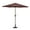 Coffee, variant on Westin Outdoor 9 Ft Umbrella with Round Resin Plastic Base Weight Included for Patio Garden UV Water Weather Resistant, Coffee