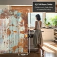 thumbnail image 5 of Oriental Furniture 6 ft. Tall Rust Canvas Room Divider - 3 Panel, 5 of 7