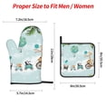 thumbnail image 2 of Naloa Animals Riding Across The Sky Oven Mitts and Pot Holders 4 pcs Set, Cooking Baking Grilling Kitchen Oven Glove for Cooking, 2 of 6