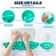 thumbnail image 2 of ABRONDA Gel Cloud Keyboard & Mouse Wrist Rest Set - Cloud Keyboard Wrist Rest Pad & Mouse Support for Office Gaming Pad Computer Laptop Ergonomic Comfortable Pain Relief- Cloud Pad Set, 2 of 6