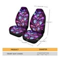 thumbnail image 5 of Xoenoiee Colorful Butterfly Print Car Seat Cover Auto Decorative Accessories, Breathable Universal Car Front Seat Cover Comfortable Material, 5 of 6