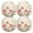 Multi, variant on Ryvnso Flowers on Yellow Round Plate Mats Dining Table Placemat Set of 4 for Holiday Decoration