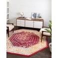 thumbnail image 3 of Rugs.com Aurelia Collection Rug – 7 Ft Octagon Magenta Medium-Pile Rug Perfect For Living Rooms, Kitchens, Entryways, 3 of 3