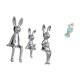 thumbnail image 5 of Figura De Familia De Conejos Y Muñeca De Resina De Mujer Playera, Estatua De Dama, Colección Para Mesa, Armario, Estantería, Decoración De Sala De Estar, Escultura De Animal, Centro De Mesa, 5 of 8