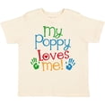 thumbnail image 3 of Inktastic My Poppy Loves Me Boys or Girls Toddler T-Shirt, 3 of 5