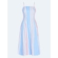thumbnail image 4 of Free Assembly Women's and Women's Plus Sleeveless Cotton Panel Midi Dress, Sizes XS-4X, 4 of 5