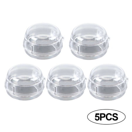 Sixtyshades 5PCS Safety Clear Stove Knob Covers  Children Proof Lock for Kitchen Oven Stove Knob