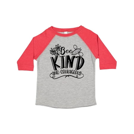 

Inktastic Bee Kind and Courageous Gift Toddler Boy or Toddler Girl T-Shirt