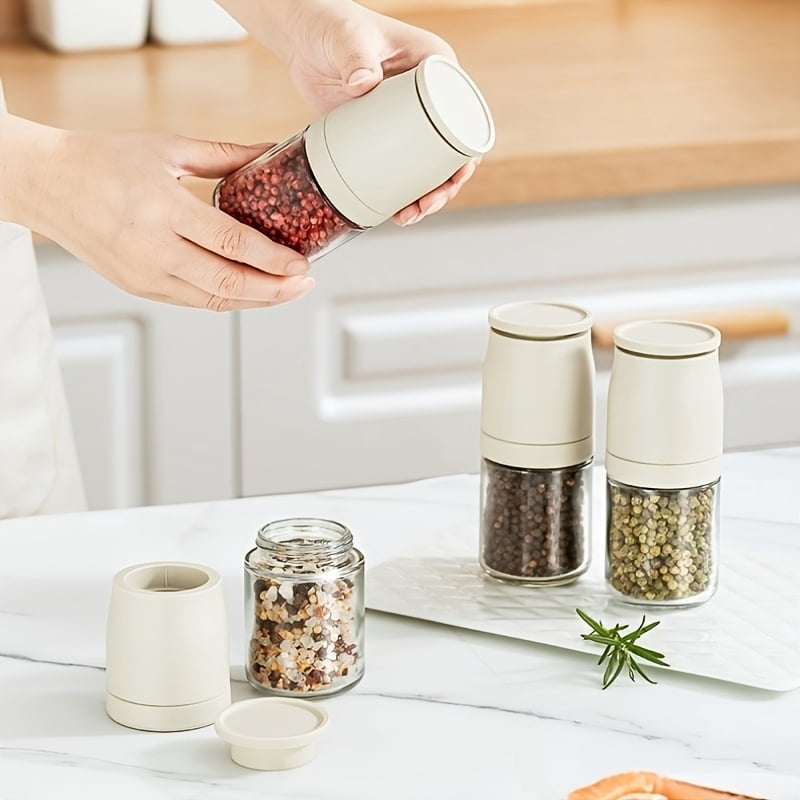 Portable Hand Grinder for Sea Salt, Pepper, and Other Spices | Adjustable Grinding Fineness, Material, Ideal for Home Kitchen and Outdoor Use