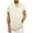 Khaki, variant on Chiccall Mens Short Sleeve Hoodie Solid Casual Summer Sweatshirts with Pocket Black