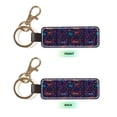 thumbnail image 4 of Keychain 6×3.1×1inpu Leather With Delicate Touch And Strong Recognition Is Used For Daily Travel, Work And Picnic Neon Party Axolotls - 80s Synthwave, 4 of 8