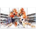 thumbnail image 1 of Design Art Boxe Ronde, 4 Panneaux, 48 Pouces x 28 Pouces, 1 of 2