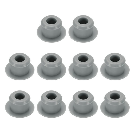 10pcs Hole Plug 1/4 Inch (8mm) Button Plugs Fit for 7-7.5mm Hole, Waterproof Plug Tube Plug, Grey