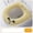 Yellow, variant on Thickened Toilet Seat with Handle, Winter Toilet Ring Washable Set, Soft and Elastic, Comfortable for Cold Weather, Easy to Install for Round and Rectangular Toilets