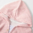 thumbnail image 6 of xaoyunyn Girls 2 Piece Tracksuits Outfits Casual Half Button Down Long Sleeve Hoodies Wide Leg Pants Set 3-8 Years, 6 of 6