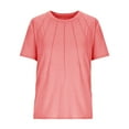 thumbnail image 3 of newwalpole Girls Pleated T Shirts Kids Summer Short Sleeve Fashion Tops Tees 5-14 Years Pink for Size 7-8 Years, 3 of 3