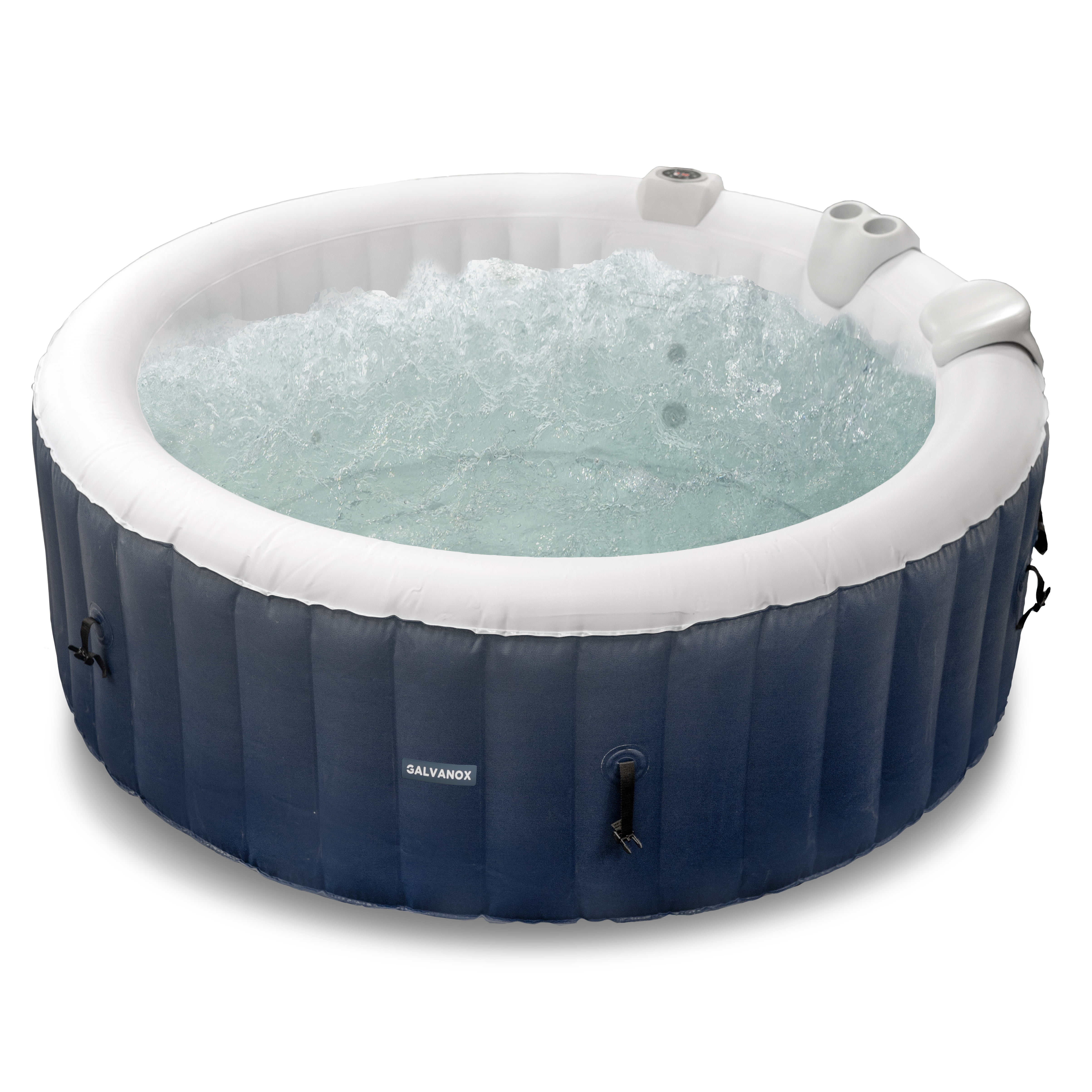 Inflatable Hot Tub 4 6 Person Blow Up Portable Spa With Built In Heater And Bubble Massage