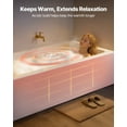 thumbnail image 3 of VEVOR Alcove Bathtub, 60" x 30" Contemporary Alcove Acrylic Bathtub, Soaking Bath Tub with Left Hand Drain and Overflow Hole, Large Rectangular Deep Soak Tub for Bathroom with Integral Flange, White, 3 of 9