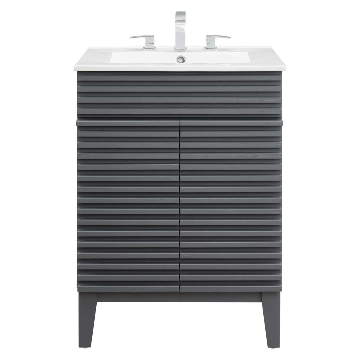 Modway Render Bathroom Vanity, Gray
