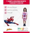 thumbnail image 3 of Conjunto para Niñas Marvel Spider-Man Remera y Short Delfín Rosa, 3 of 6