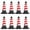 Red, variant on Wussanun 8 Pack Traffic Cones 28 Inch with Black Weighted Base, PVC Orange Cone for Traffic Control, Construction Events, Driveway Road Parking Lot