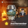 thumbnail image 3 of Yatskia Fishing Small Urns for Human Ashes Keepsake, Memorial Burial Urn for Ashes Adult Male, Mini Cremation Urns for Human Ash, (Monar Pack of 1, 3 Inch), 3 of 7